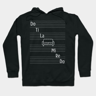 Do Ti La Sofa Funny Musical Notes Scale Design Hoodie